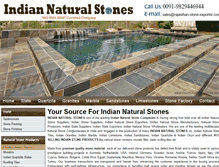 Tablet Screenshot of indian-natural-stones.net